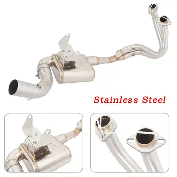 Header Pipe For kawasaki Z650 2017-2023 Motorcycle Exhaust Pipe Stainless Steel Box Front Link Tube Connect 51mm Muffler