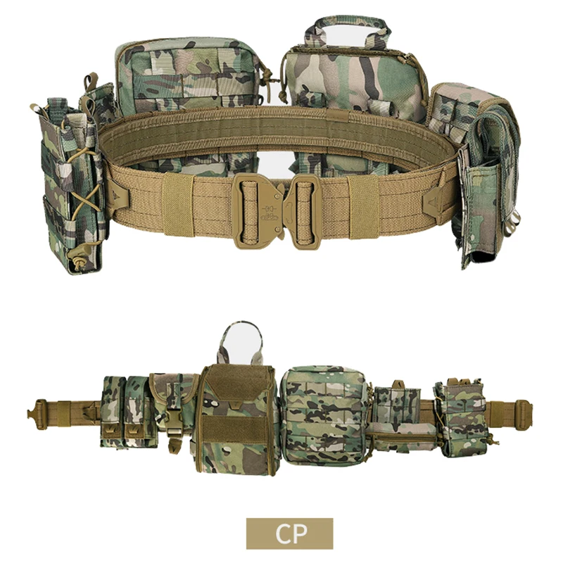 Yakeda Gear User Tactical Belt 8 in 1 Outdoor Black Hunting