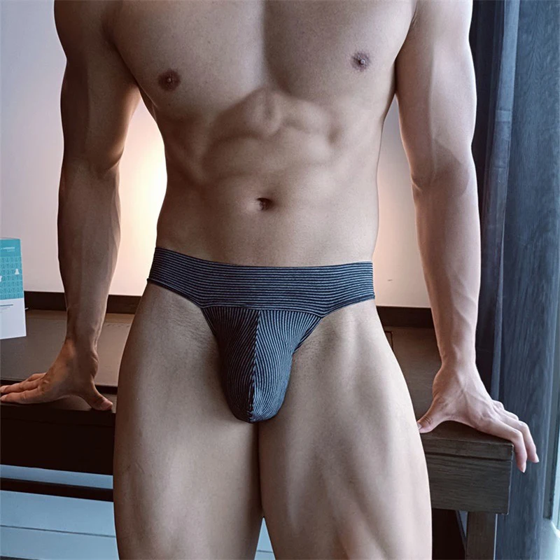 Breathable Men's Sexy Briefs with Enhanced Pouch Design