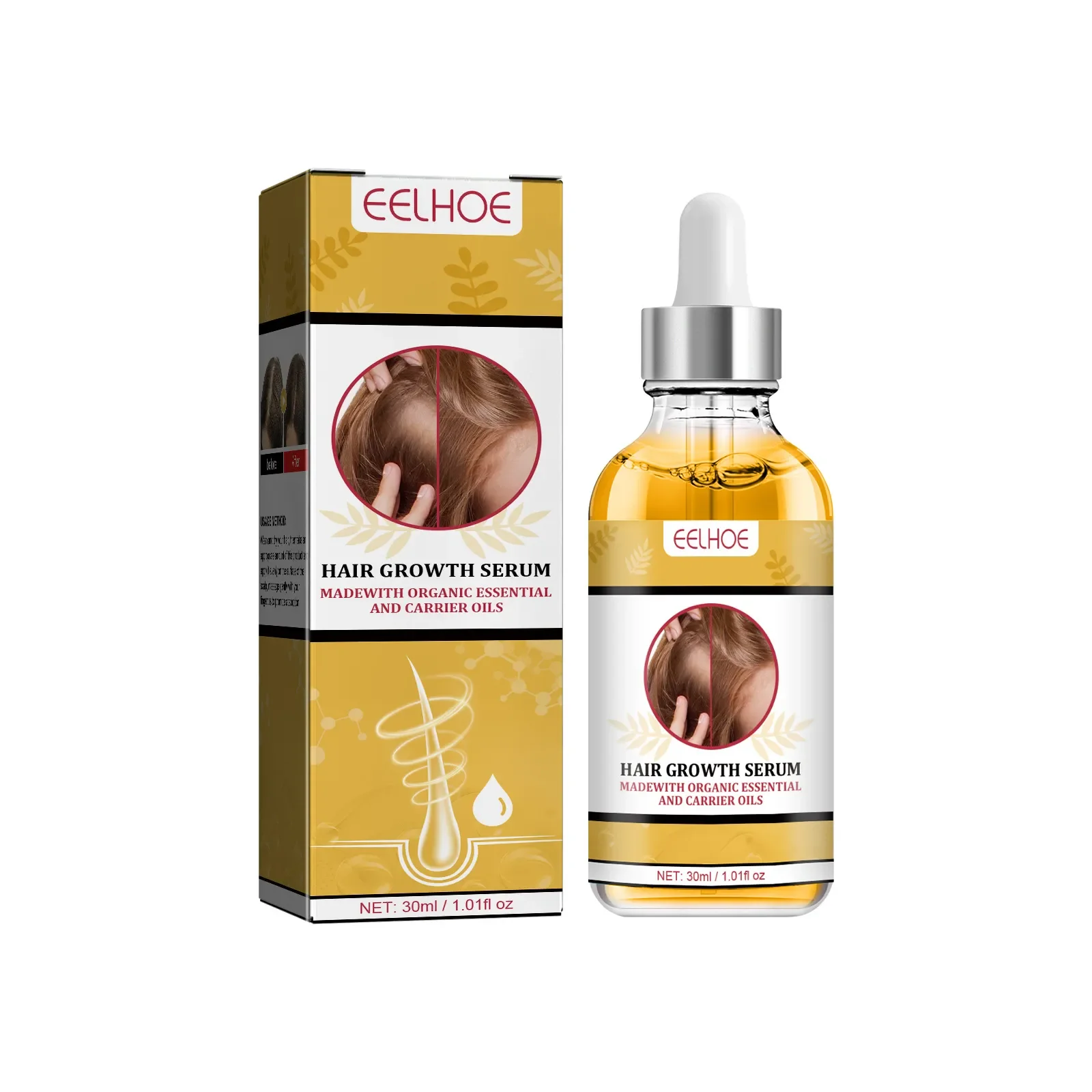 

Biotin Fast Hair Growth Oil Hair Regrowth Serum Hair Thinning Treatment Hair Growth Liquid Anti-Hair Loss for Women and Men