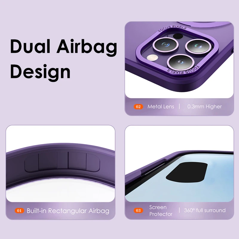 Strong Magnetic Stand Holder Phone Case For Iphone 11 12 13 14 15 Pro Max 14 15Plus With Rotatable Invisible Metal Bracket Cover