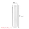 5Pcs 25mm Coin Storage Tubes Transparent Plastic Quarter Coin Tubes with Lid for Coin Collection Organizer 2