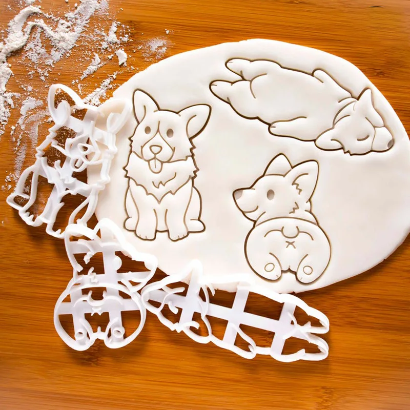 Easter Chick Egg Bunny Rabbit Shaped Embosser Mold Leaf Dog Clover Cat Shaped Fondant Cookie Cutter Biscuit Mold Baking