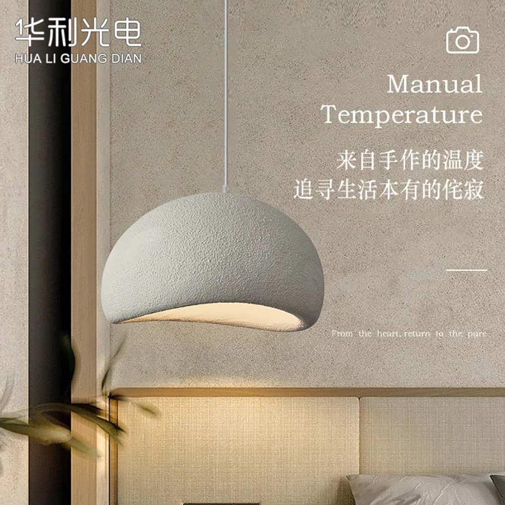 Nordic Minimalist Led Pendant Lights Wabi Sabi Style hanging lamps E27 Dining Room Bar Loft Bedroom Home Decor