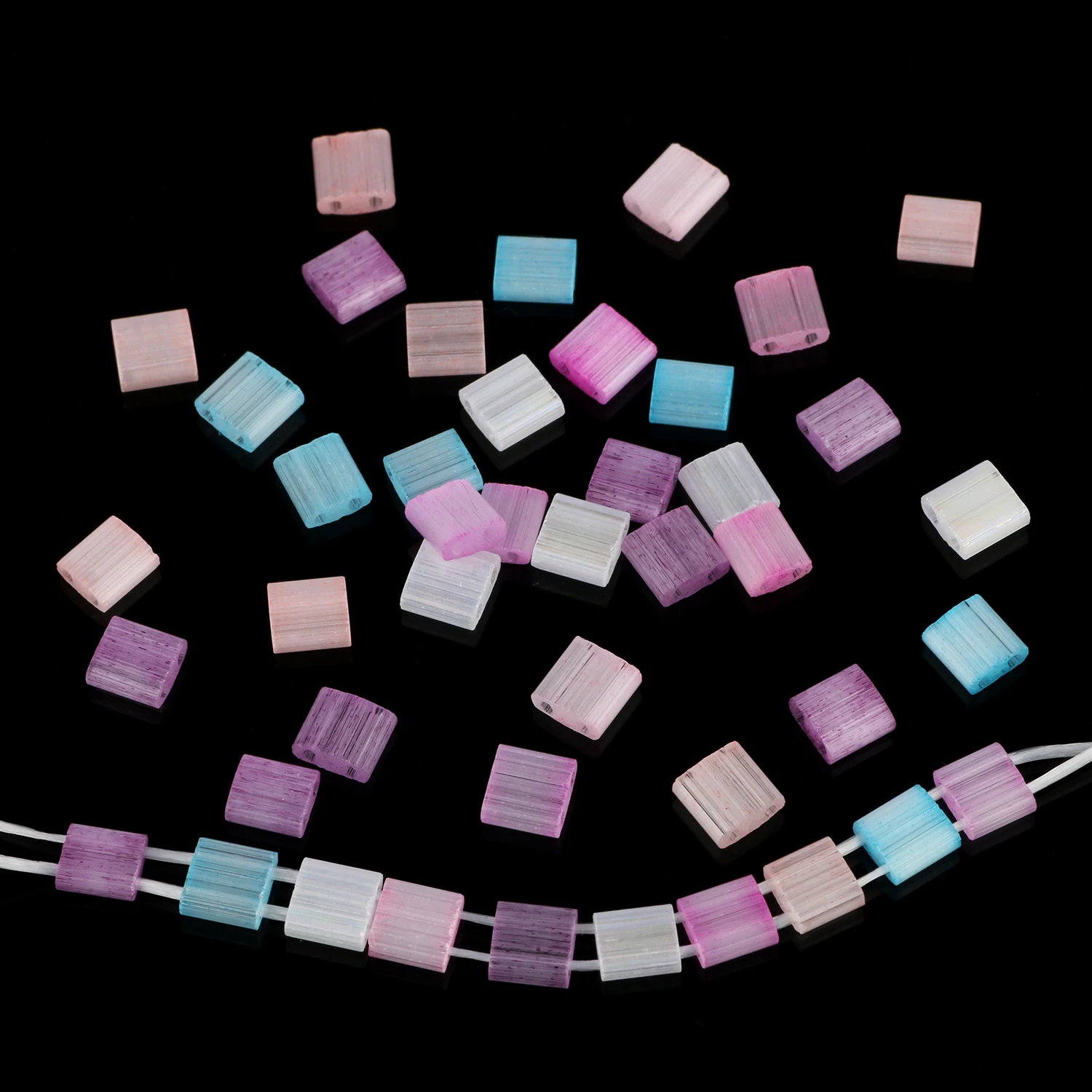 Two Hole Glass Seed Beads 4