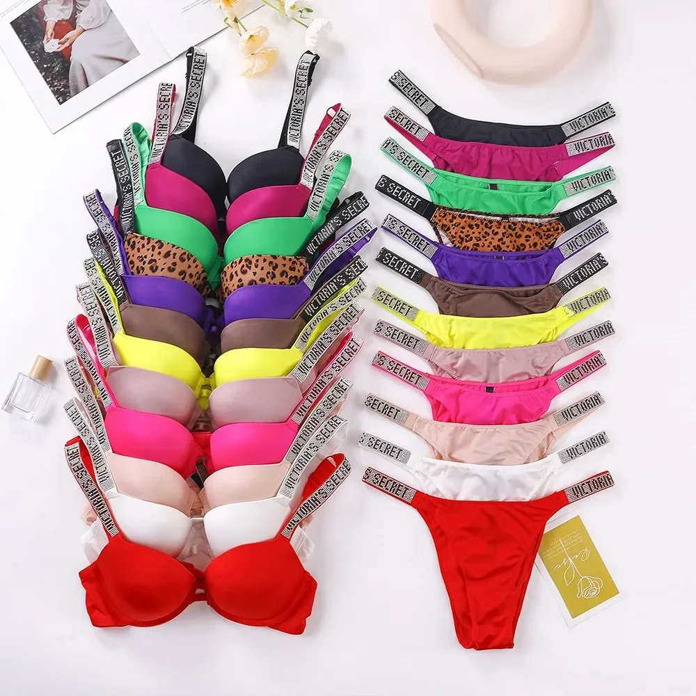 Description Picture 4 of item2024 New Women's Sexy Bra and Panty Set Comfortable Seamless Breathable push up Shapewear Victoria's Secret Lingerie Set