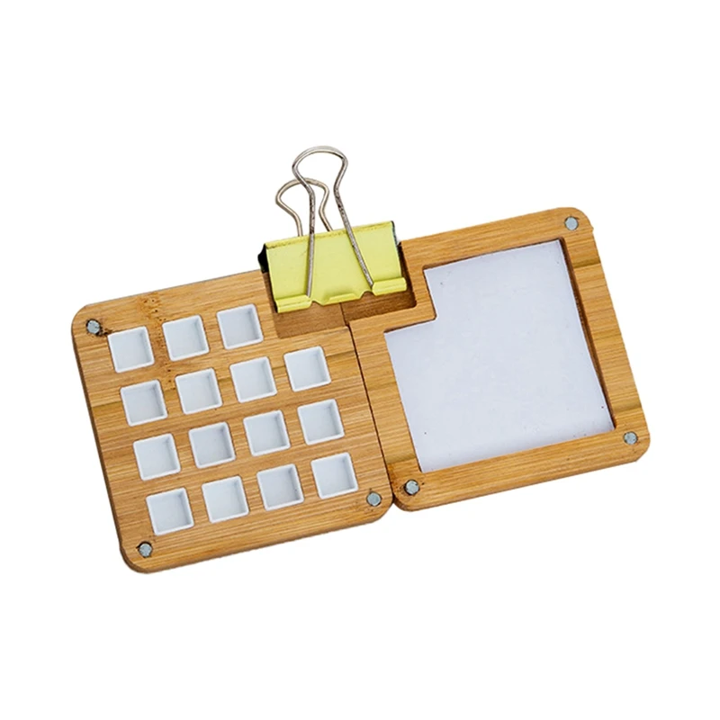 

Портативная Акварельная палитра, миниатюрный лоток для рисования, для художников, для улицы, путешествий, альбом для рисования гуашью, легкая установка, простота использования