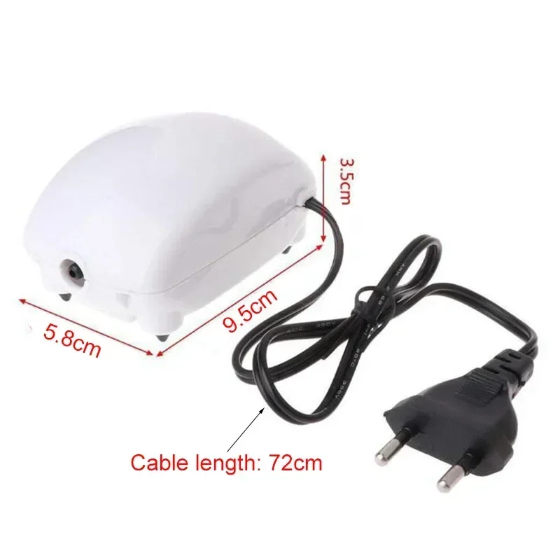 Aquarium Air Pump Fish Tank Mini Air Compressor Oxygen Pump Aquarium Fish Tank Oxygen 2.5W