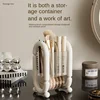 1PC Makeup Brush Holder With Lid Lipstick Eyebrow Pencil Holder Eye Shadow Storage Box Multi-functional cosmetics storage bucket 6