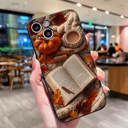 Autumn Landscape Maple Leaf Pumpkin Shockproof Phone Case - Soft Silicone Cover - Google Pixel 8 Pro (M - C1659T1)