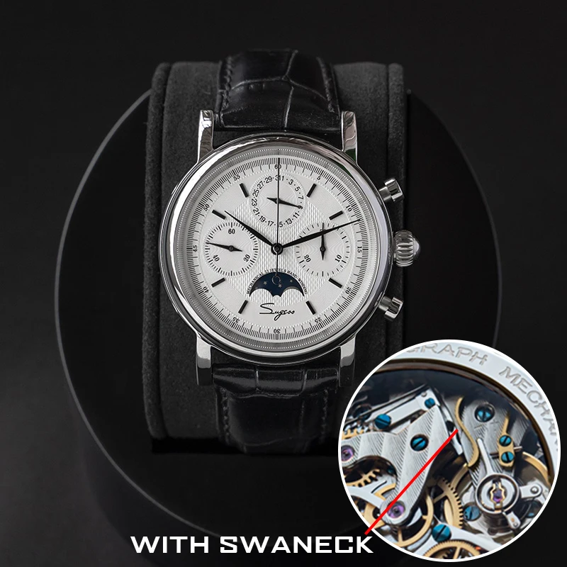 ตัวเลือกสินค้า นาฬิกาผู้ชาย Vintage ฟังก์ชั่น Chronograph พร้อม Moonphase 2023