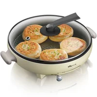 1000 Power Household Kitchen Electric Pancake Makers 30cm Baking Pans Electric Pancake Machine  Automatic Power Off Pancake Pan 1