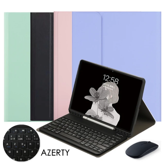 Étui clavier pour Samsung Galaxy Tab, A8, X200, X205, 10.5, housse avec  clavier russe, espagnol, anglais, arabe