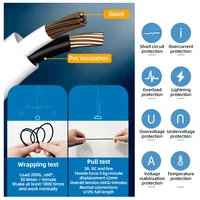 Блок питания камеры 1 м, адаптер питания постоянного тока 12 В, 2 А для камеры видеонаблюдения/IP-камеры/видеорегистратора/принтера/светодиодного маршрутизатора/ — изображение 2