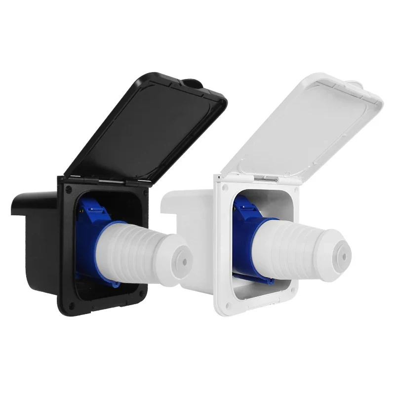 

220V-250V 32A External Flush Hook Up power supply Waterproof Plug Socket apply to motorhome Caravan Camper accessories