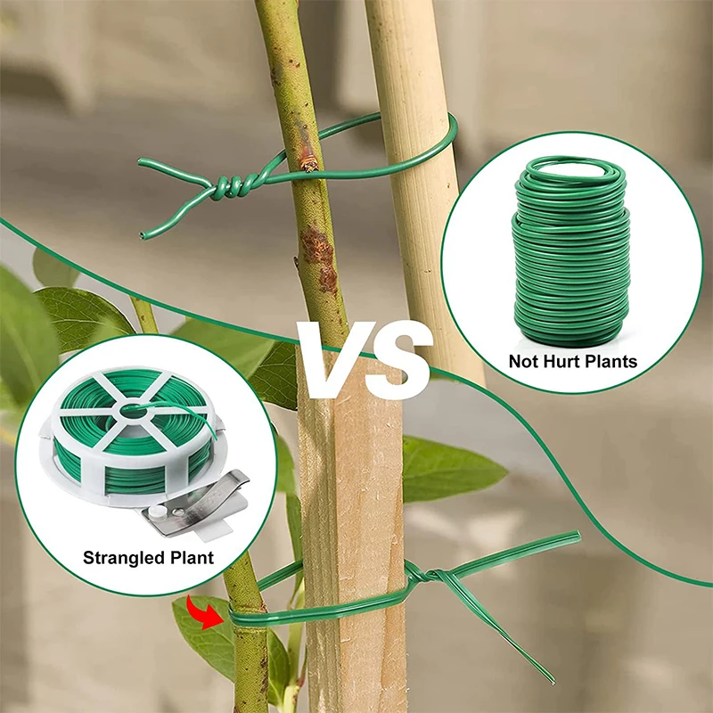 Reusable Garden Plant Twist Tie Twisting Garden Branch Strap Bendable Wire Heavy Duty Soft Wire Tie Gardening Decoration