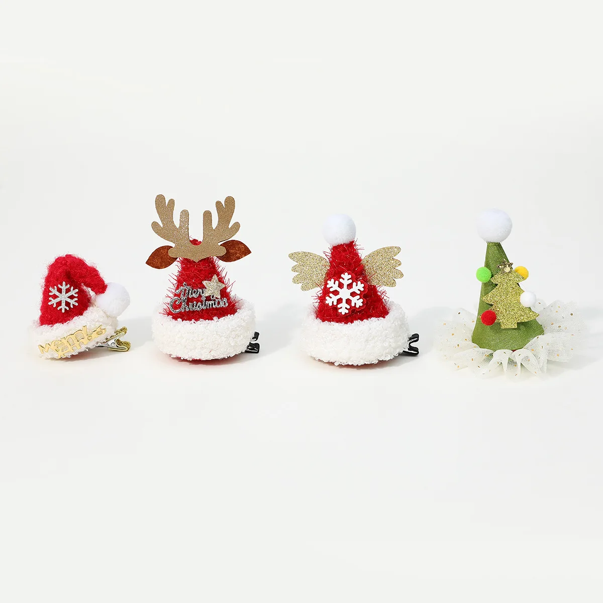 Christmas Hair Clip Christmas Tree Hat Santa Claus Cosplay Headband Xmas Hairband Festival Photograph Props Hair Accessories