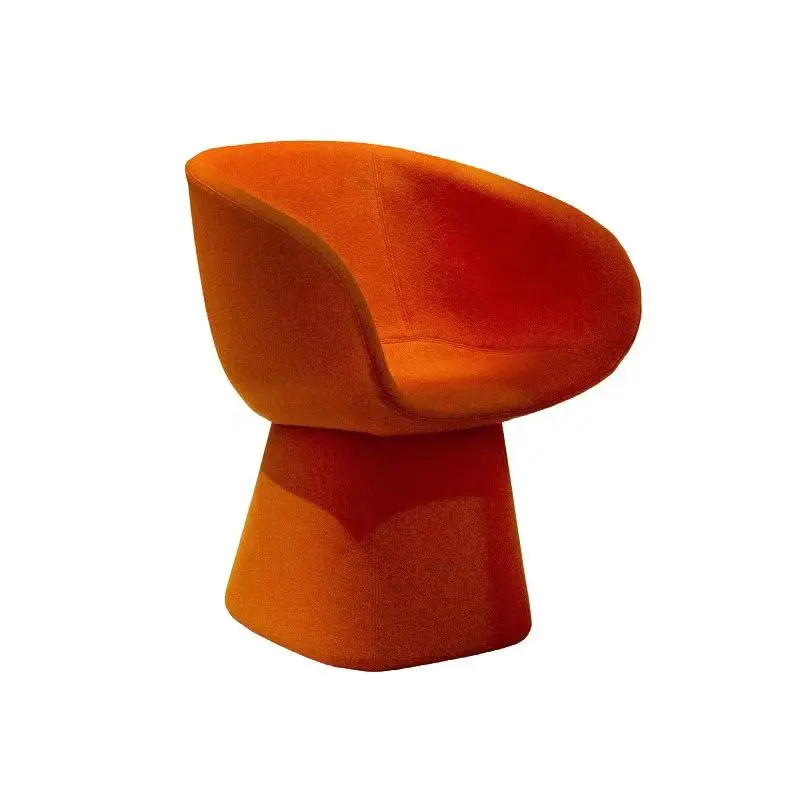 

Nordic modern minimalist shaped fiberglass Morrow gradient chair backrest dressing chair