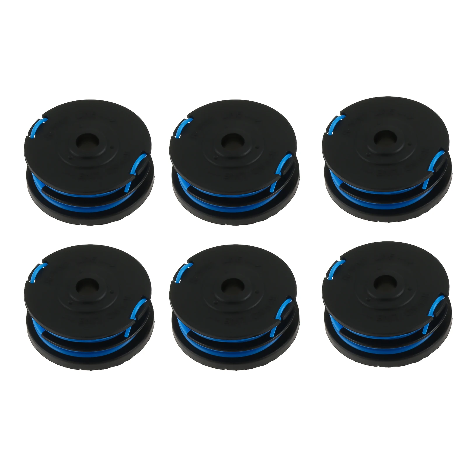 6Pcs String Trimmer Spools Dual Lines Replacement Kit 2900719 for Greenworks 20ft 0.065Inch 2101602 2101602A STBA40B210 ST40B410