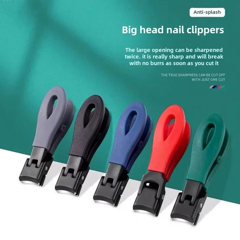 Portable Ultra Sharp Nail Clippers Stainless Steel Wide Jaw Opening Anti Splash Toe Fingernail Trimmers For Woman Man