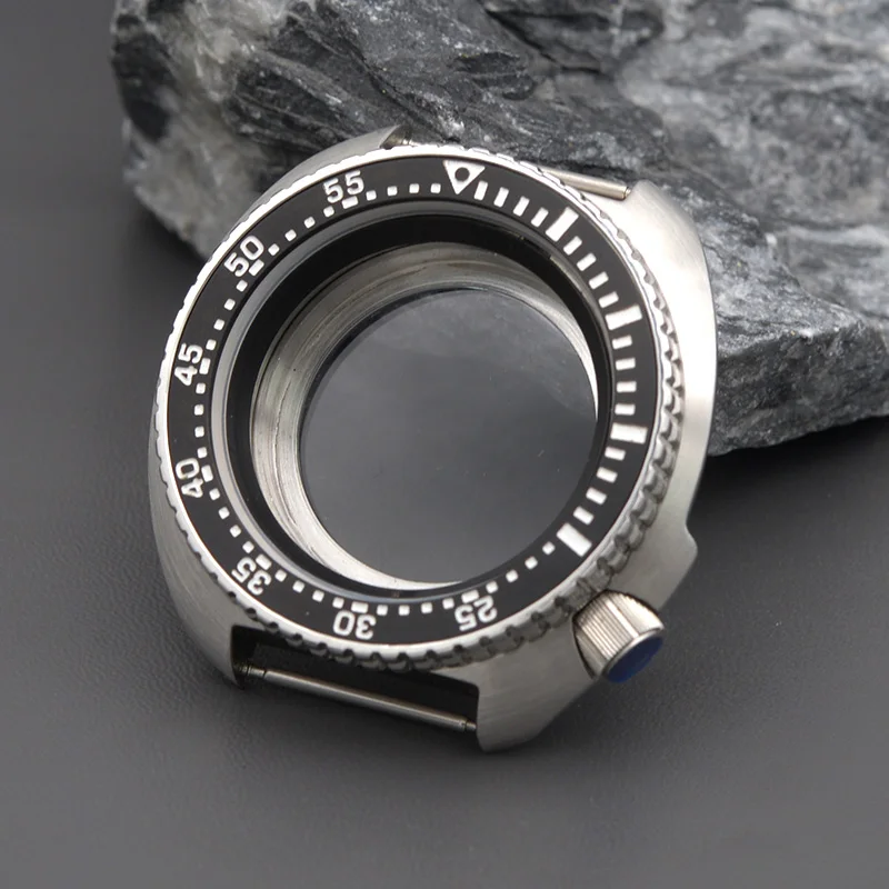 Enhanced Waterproof Diving Watch Case with Resin Bezel