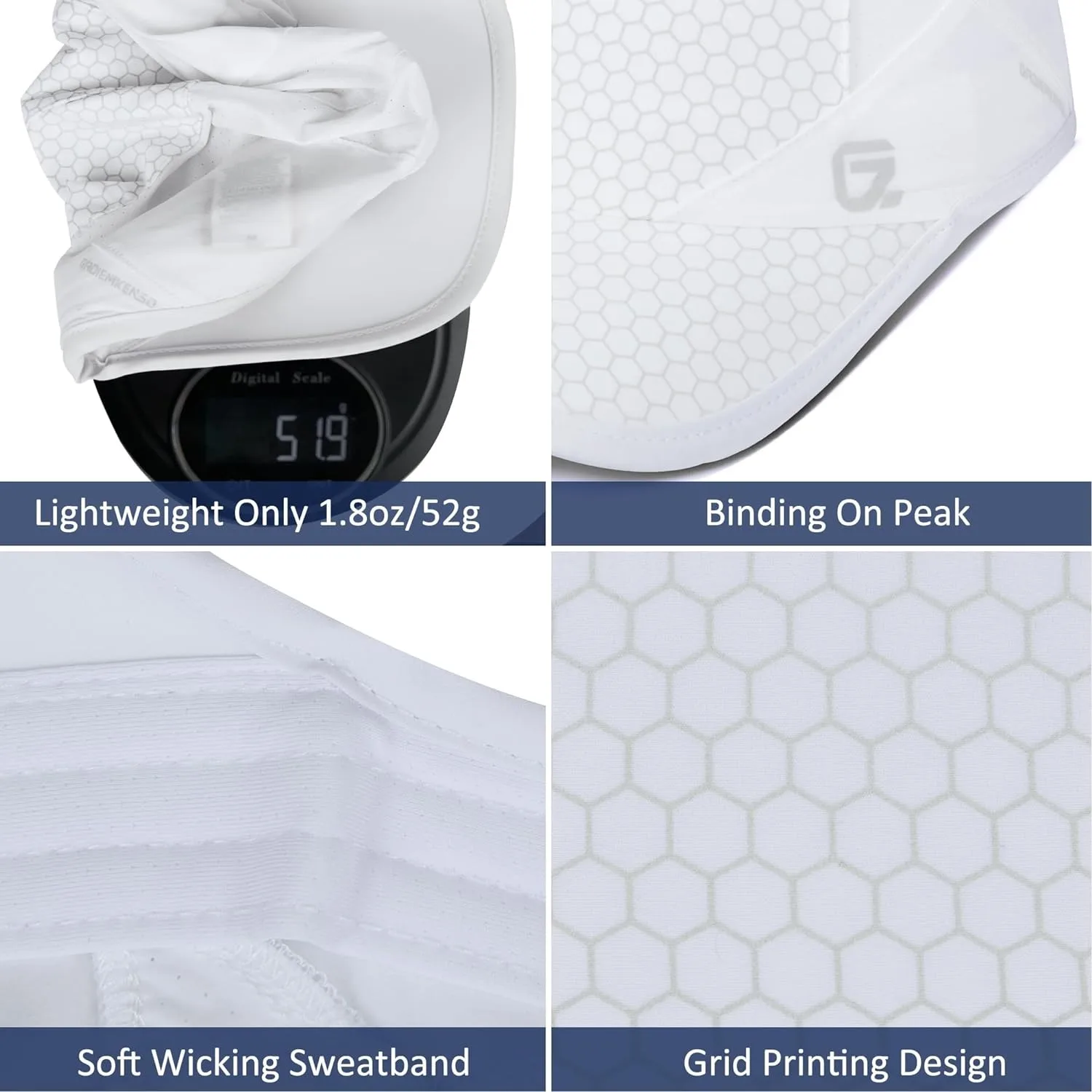GADIEMKENSD Stretch Sport Hat with Soft Brim Quick Dry Lightweight Breathable Running Caps Unisex M36