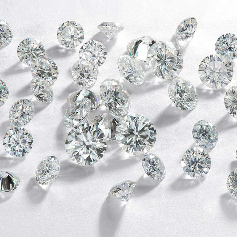 보아 코 모이사나이트 루즈 스톤 VVS1 0.5CT 1CT 5MM 6MM, 연구실용 모이사나이트 다이아몬드 보석 쥬얼리