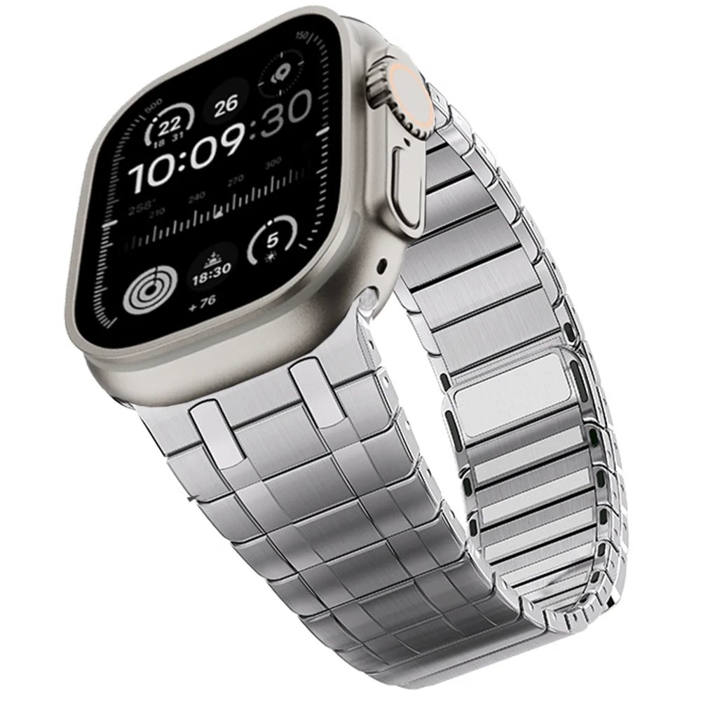 Luxury Stainless Steel Magnetic Watch Band Bracelet
