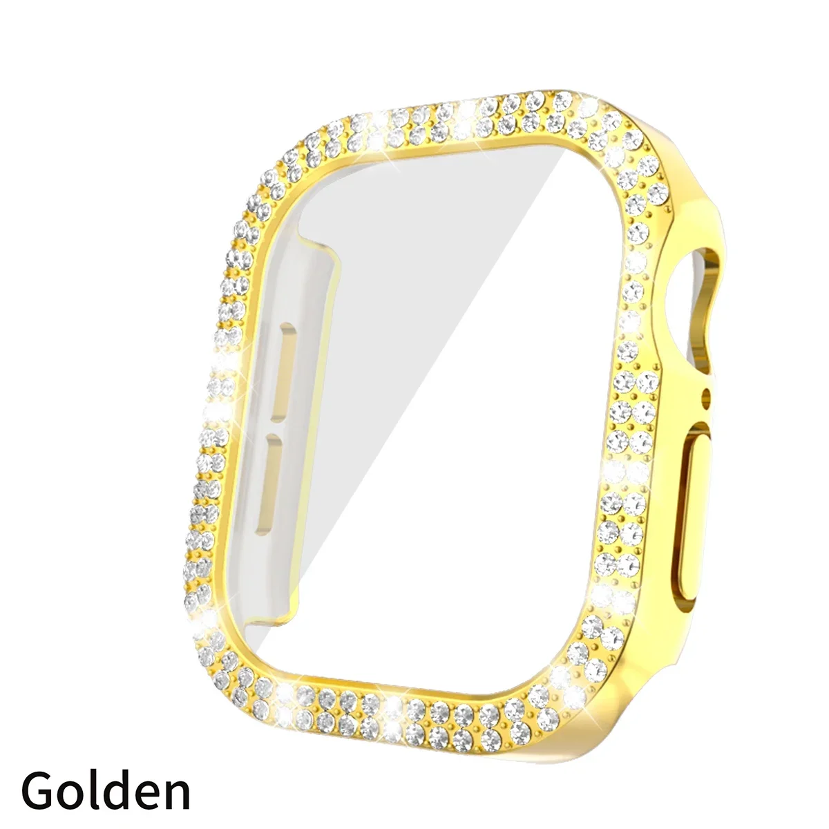 Luxury Diamond Hard PC Bumper with Screen Protector for Smartwatch - Bling Glass+Cover