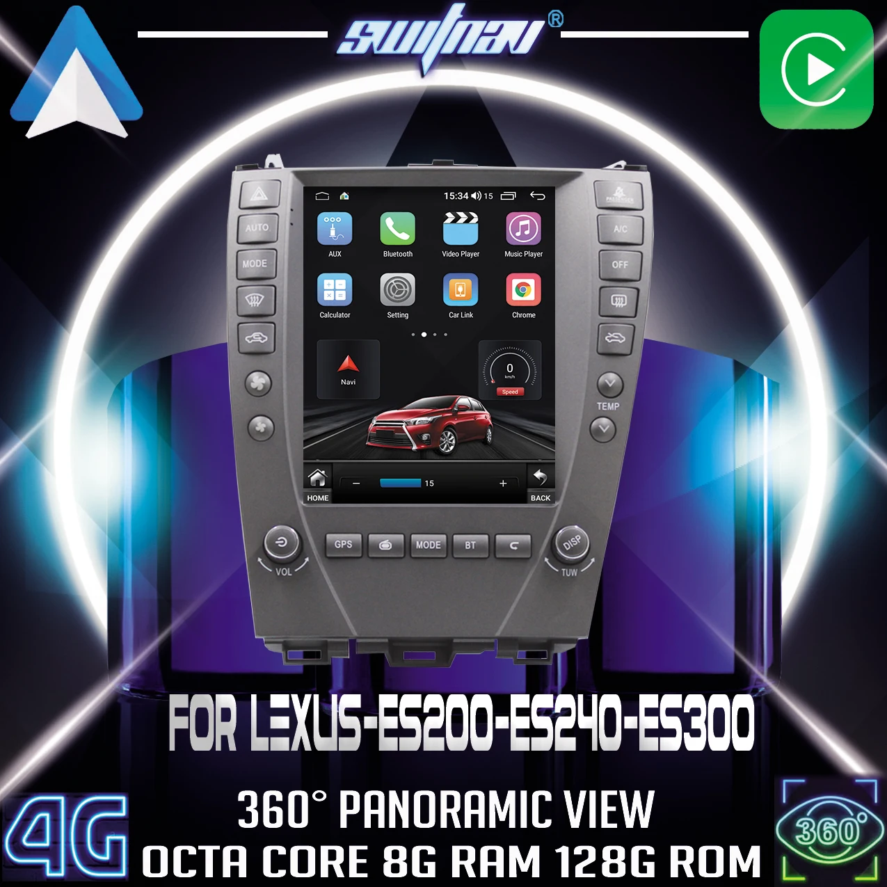 

SWITNAV Android CAR DVD Player For Lexus ES200 ES240 ES300 ES350 ES300H car audio gps Auto display screen Monitor multimedia