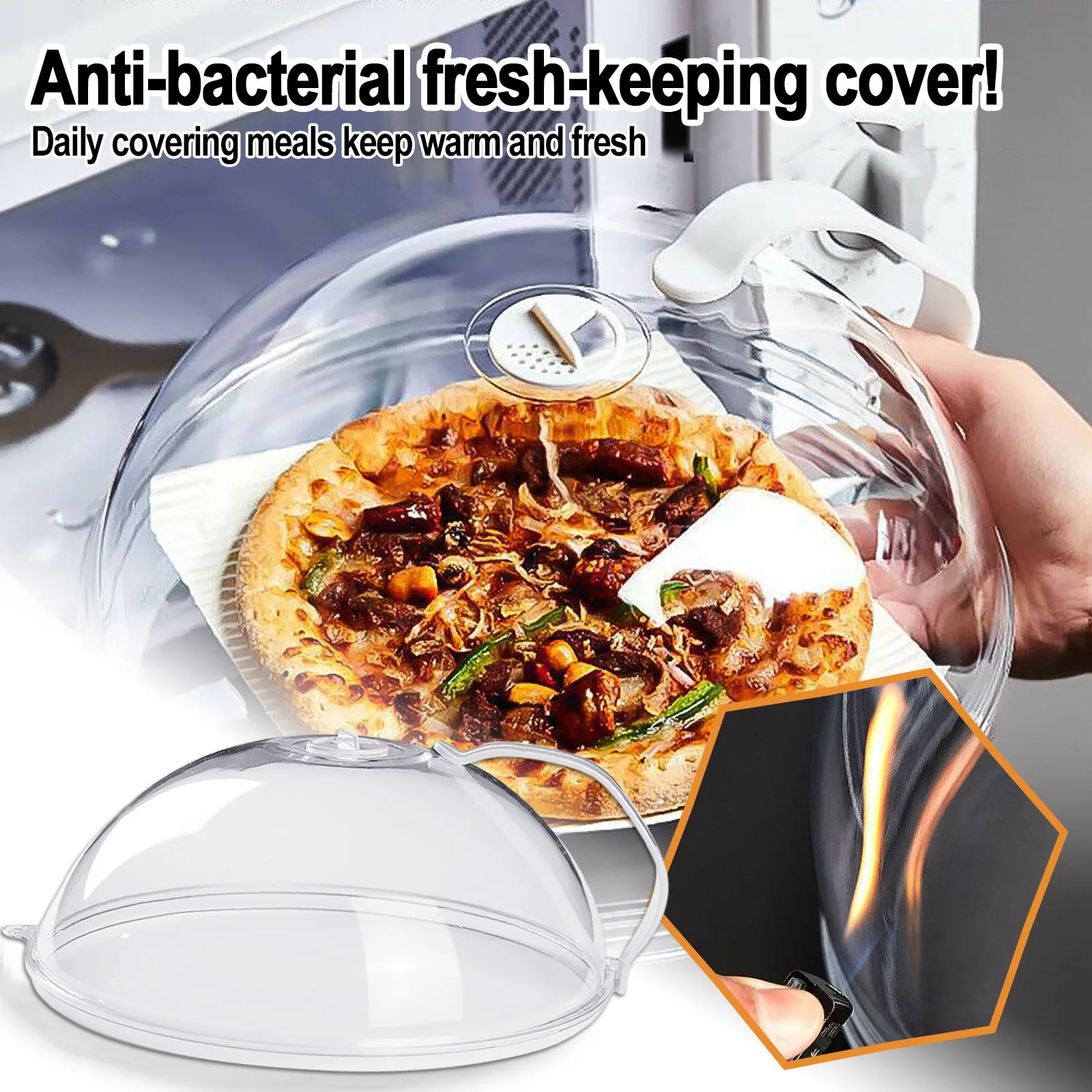Microwave Splatter Cover, Microwave Cover for Foods, BPA Free Microwave  Plate Cover Guard Lid with Adjustable Steam Vents - AliExpress