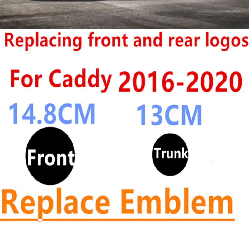 

Значок на переднюю решетку автомобиля для Caddy 148 130 2016 2017 2018 2019, 2 шт.