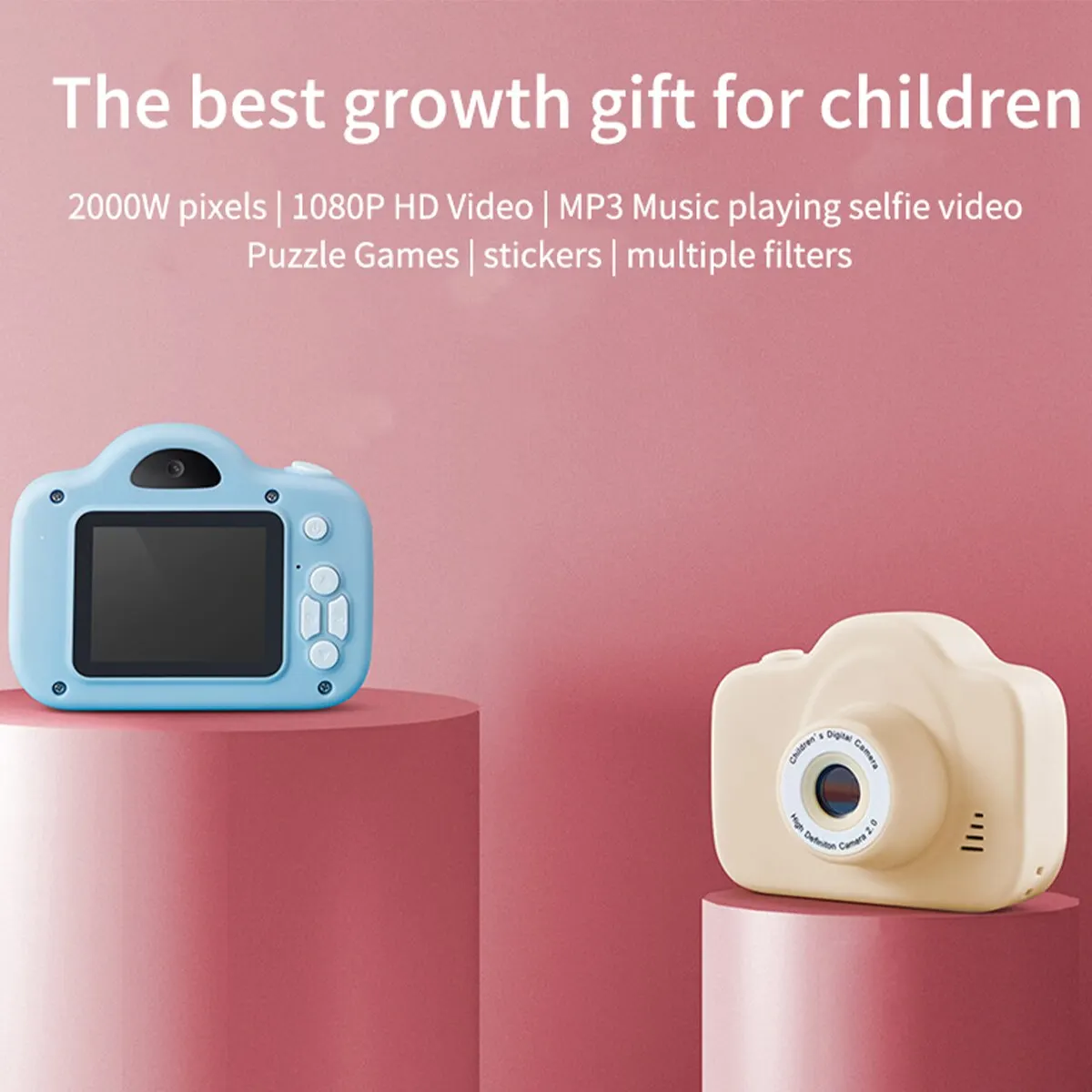 20 Megapixel A3 Children's Camera Mini Mini Slr Camera Cartoon Toy Digital With 32g Memory Card And Card Reader digital camera wooden camera toys