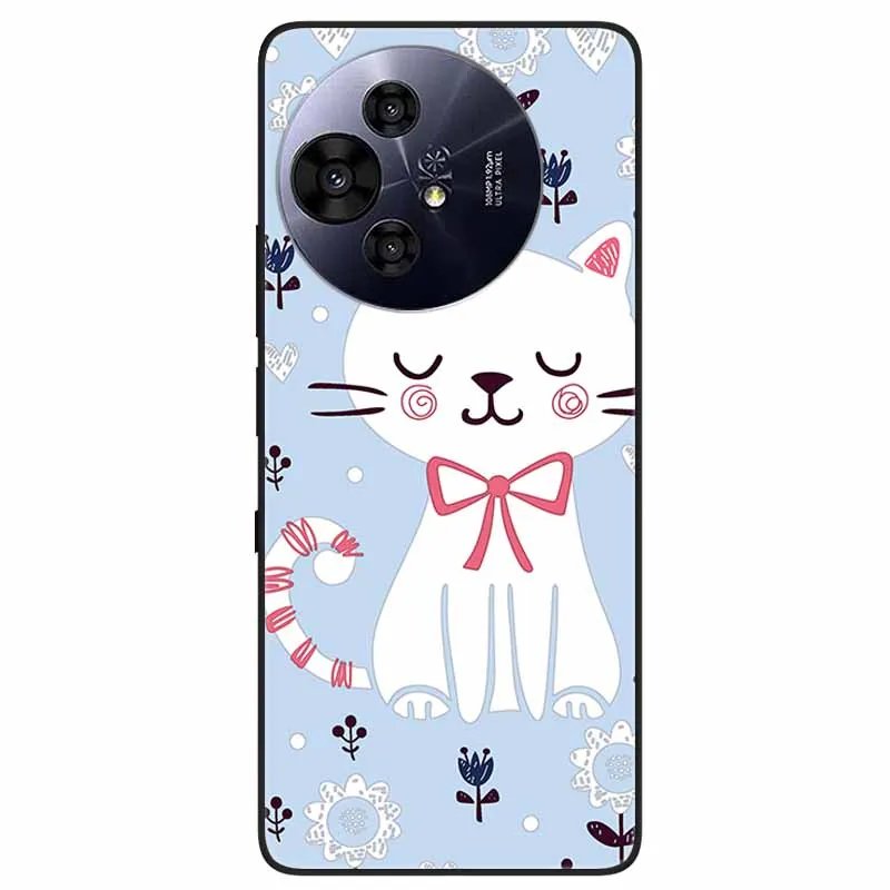 Floral Relief Painted Soft Silicone Phone Case - 6.8