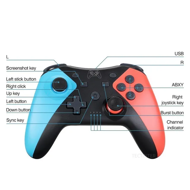 Manette Pro sans fil pour Nintendo Switch, contrôle TurboMotion, NS Switch,  accessoires de manette - AliExpress