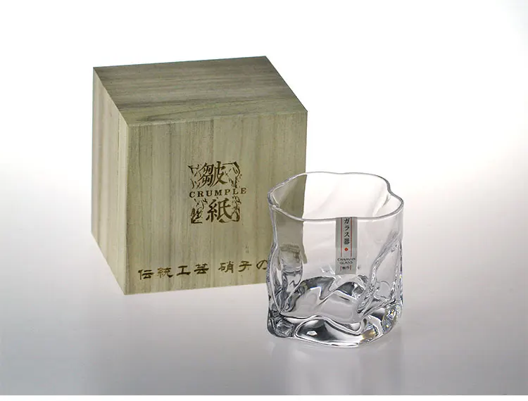 edo cut cup whisky japonês copos de vinho copo de coquetel amassar barra de papel copo de rock com caixa de madeira