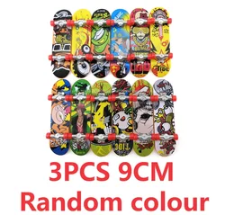 Fingerboard Finger Scooter Mini Skateboard Deck Set - Alloy/Plastic Antistress Tech Bracket Panel (3 PCS 9CM Alloy)