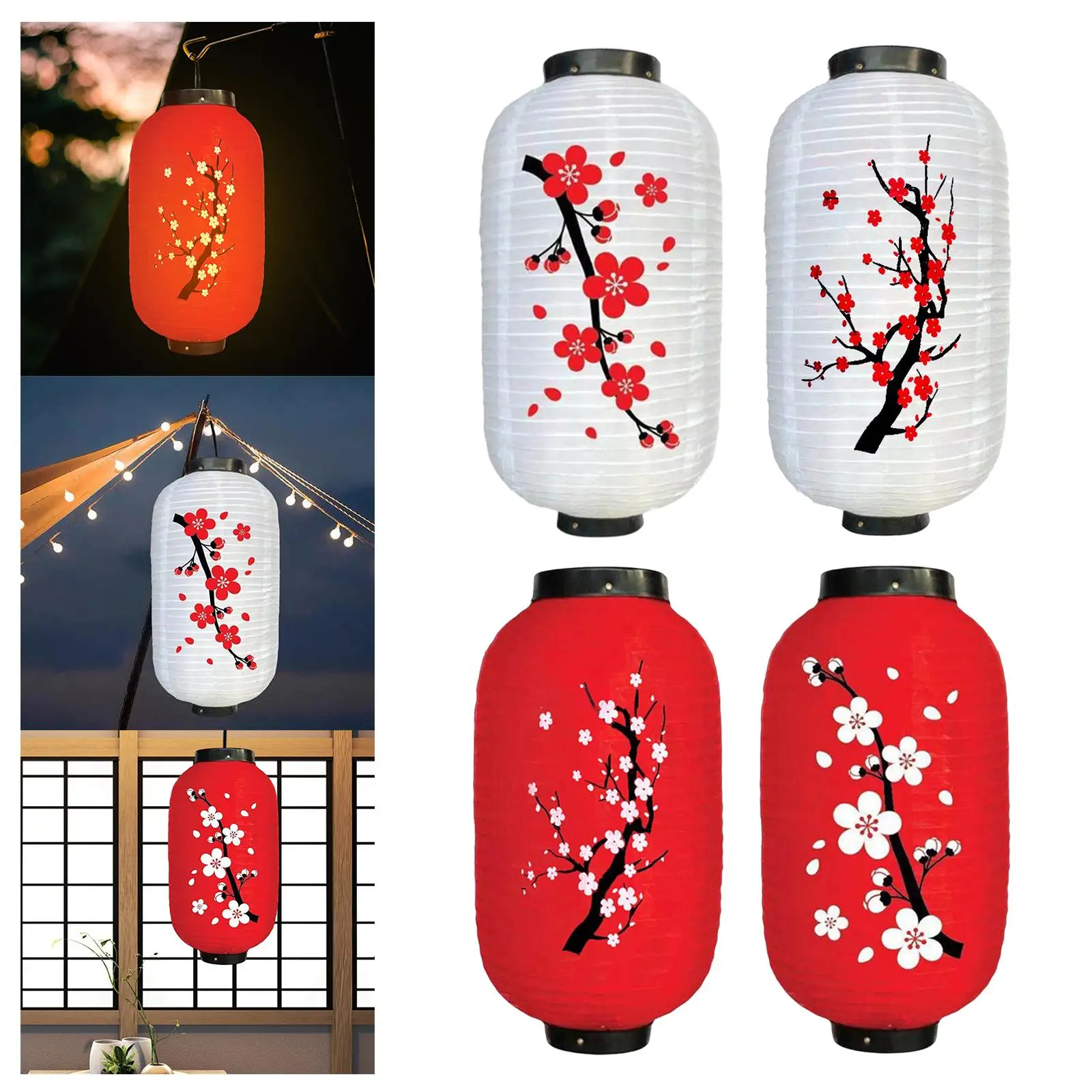 2 stuks papieren Japanse lantaarns om op te hangen, tuin, Chinese lampions, papieren lantaarns, decoratief, waterdicht, lantaarns voor buiten, sushi, restaurant, bar, grill, Sashimi, hangende lampen