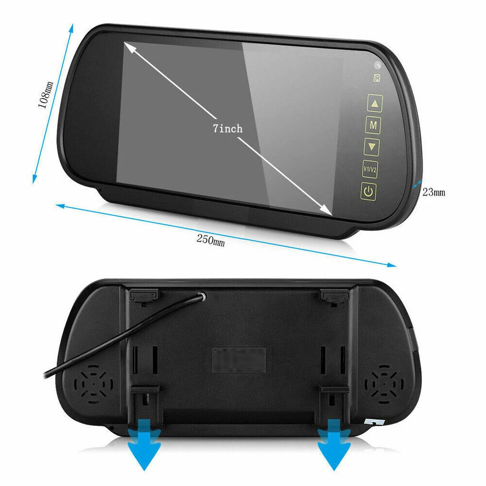 7 Inch LCD Color Screen Car Reverse Rear View Backup Camera HD Mirror Monitor car display monitor car rear view camera car display assembly