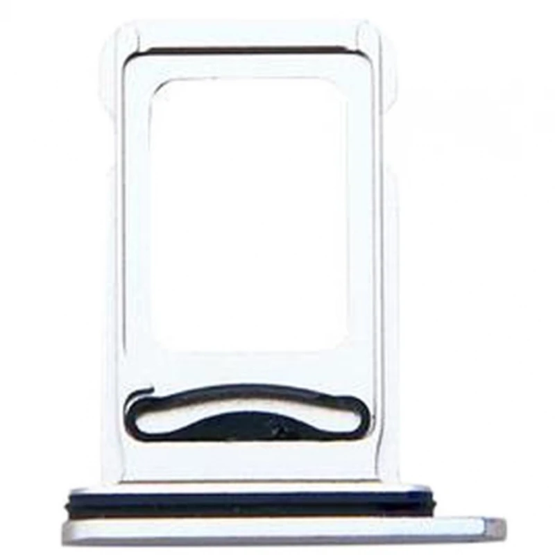 Vassoio Sim Per Adattatore Per Scheda Apple Iphone 13 Pro / Max Grigio Argento # Iphone 13 Pro (A2483, A2636, A2638, A2639, A2640) # Iphone 13 Pro Max