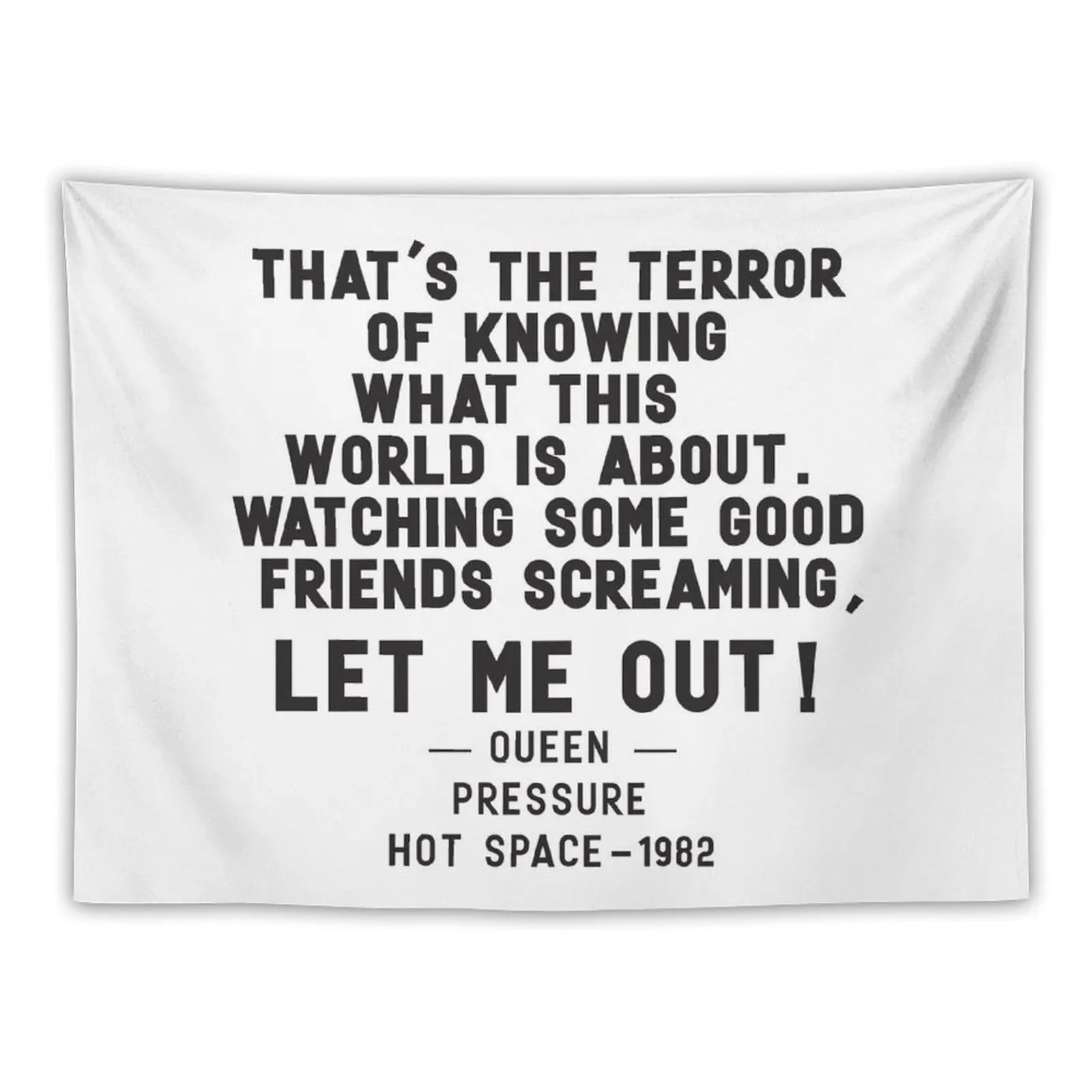 

English Rock lyric quote. Rock and Roll gift. Tapestry Decoration Room Room Decor Aesthetic Tapestry