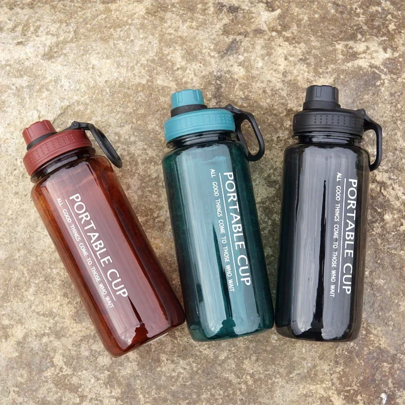Sports Water Bottle 1000ml Portable Leakproof Large Capacity Travel Kettle