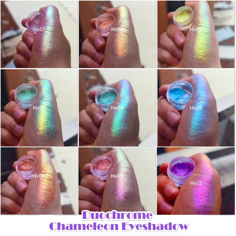 Infinite Chrome Laser Eyeshadow Chameleon Pigment Rainbow Eyeshadow Powder  Light Change Holographic Eyeshadow Pigment Glitter