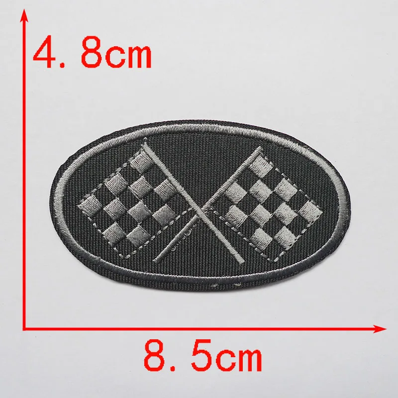 5Pcs Black Embroidered Patches Hotfix Iron On Patch Applique For Clothing  Repair Glow In Dark Navy Badge Stickers Accessories