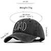 Retro Washed Cotton Baseball Caps Fashion DAD MOM Letter Embroidery Women Men Hats Outdoor Sport Visors Snapback Breathable Cap 4