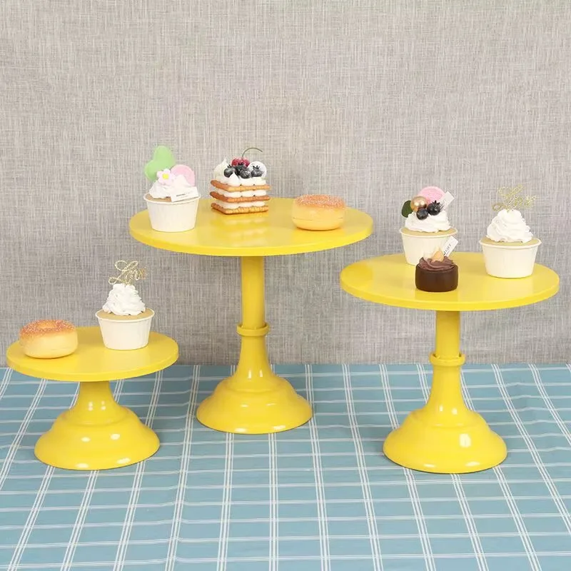 Wrought Iron Cake Stand Home Party Dessert Display Stand Wedding Decoration Birthday Cake Tray Afternoon Tea Fruit Dessert Tray
