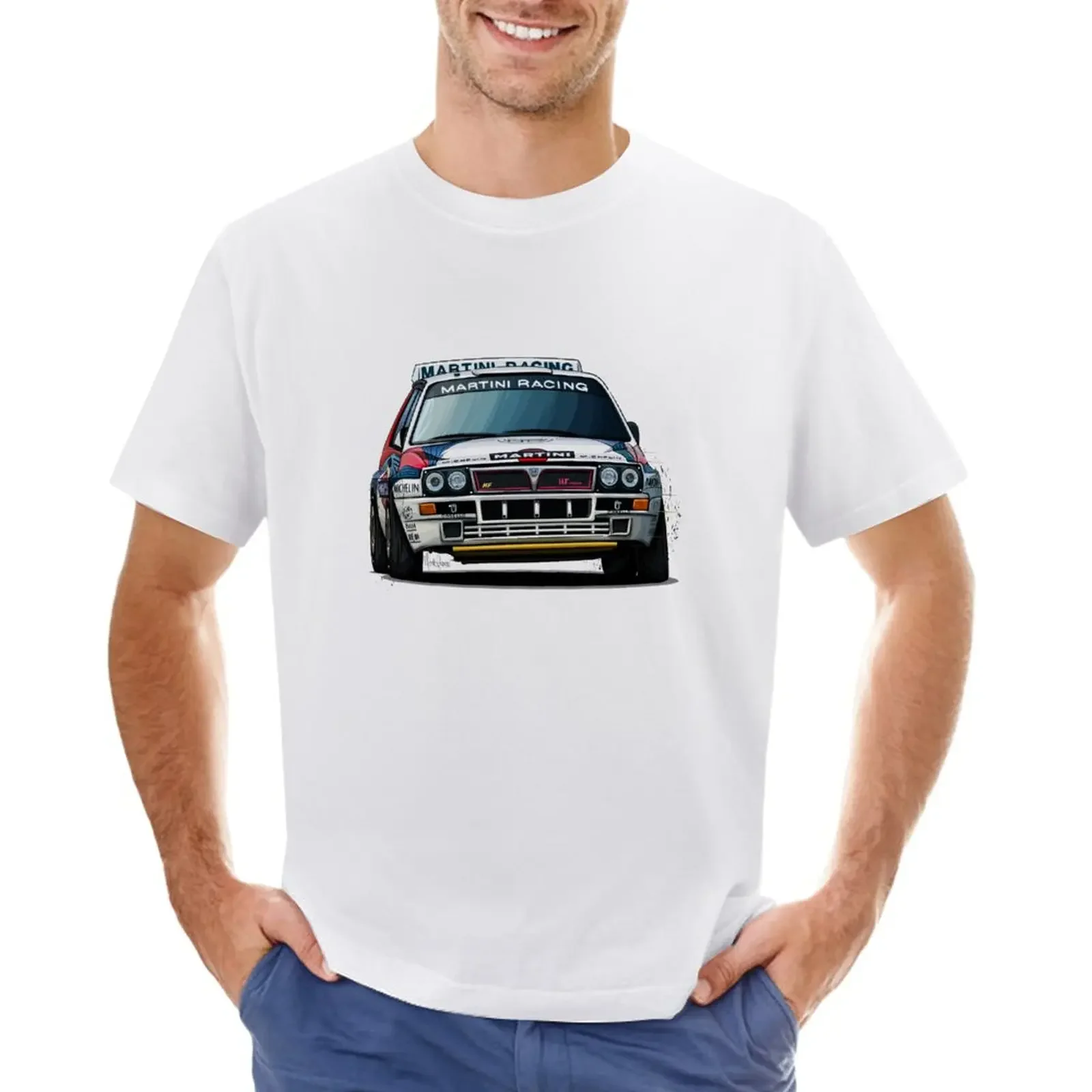 Lancia Delta Integra Hf Group A T-Shirt Vestiti Estetici Oversize Plus Size Top Hippie Vestiti Magliette Aderenti Per Uomo