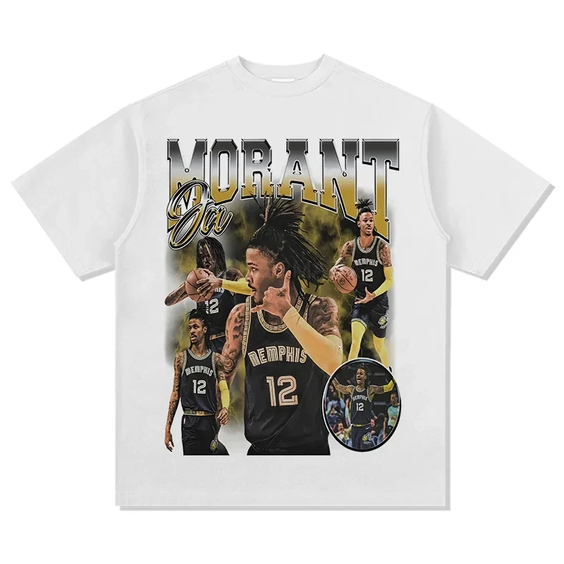 New Arrival Ja Morant 12 Memphis T-Shirt Basketball fans Short sleeve tee new edition Mens and Kids summer cotton TEES 4