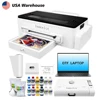 DTF Printer with free laptop L1800 Printhead and Oven bundle highspeed for A3 30cm Clothes Inkjetd with PET Film Pigment Ink 1