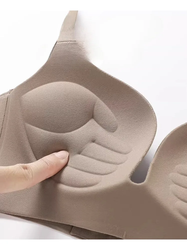 YEMOMO Magic Pre-Chest Pulling Bra Women Push Up Small Breasts Enhancing Seamless Wireless Lift Up Comfort Everyday Underwear 2